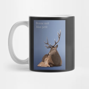 Deer poster and his fawn Mug